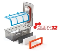 Ilustración sobre el sistema de filtrado HEPA 12