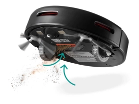 Foto del funcionamiento del robot aspirador Dot